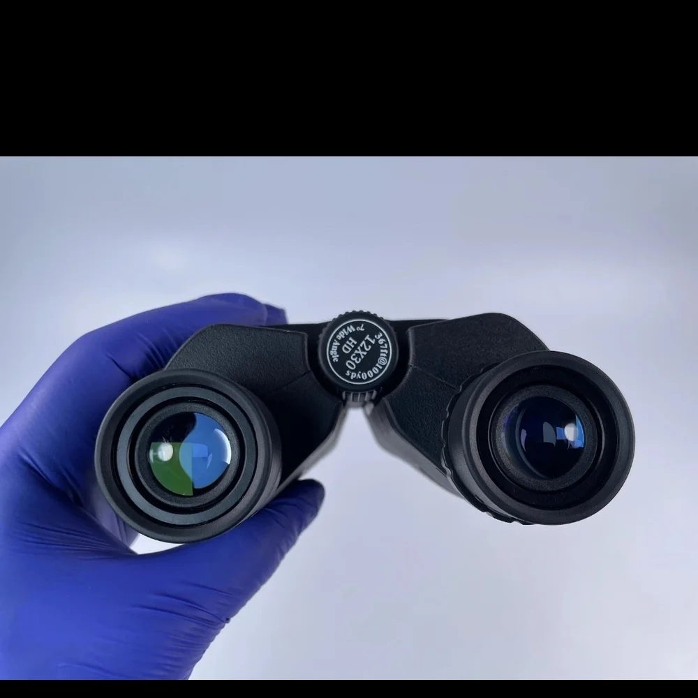 Black Photography Binoculars 12x30